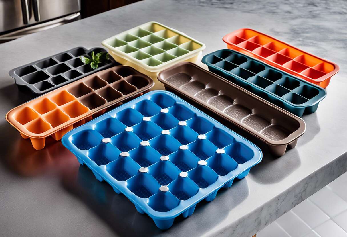 L'importance de la matière dans la sélection d'un bac à glaçons