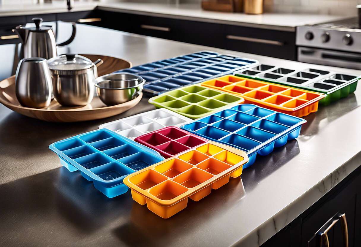 Capacité et dimensions : trouver le bac à glaçons adapté à votre espace