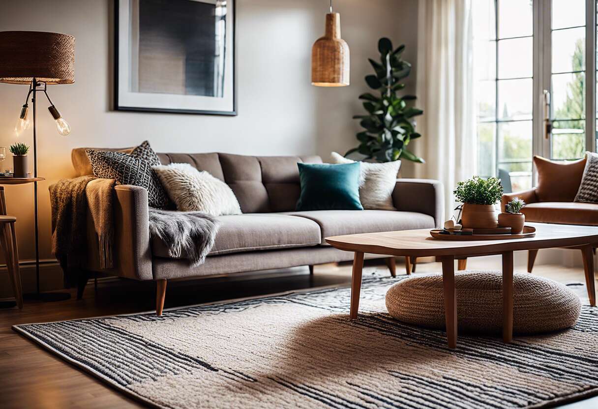 Comment choisir son tapis de salon : critères et styles tendance