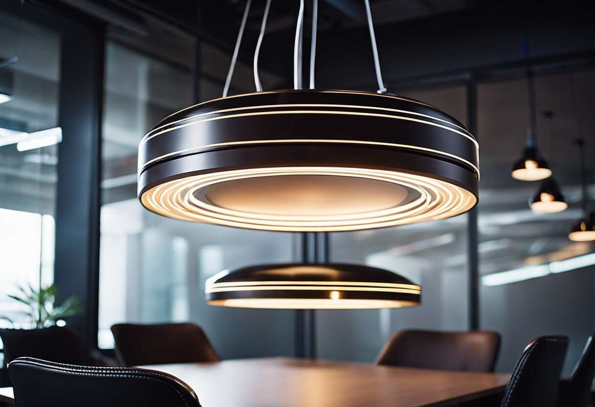 Luminaire design futuriste : la tendance cosmos s'invite au travail