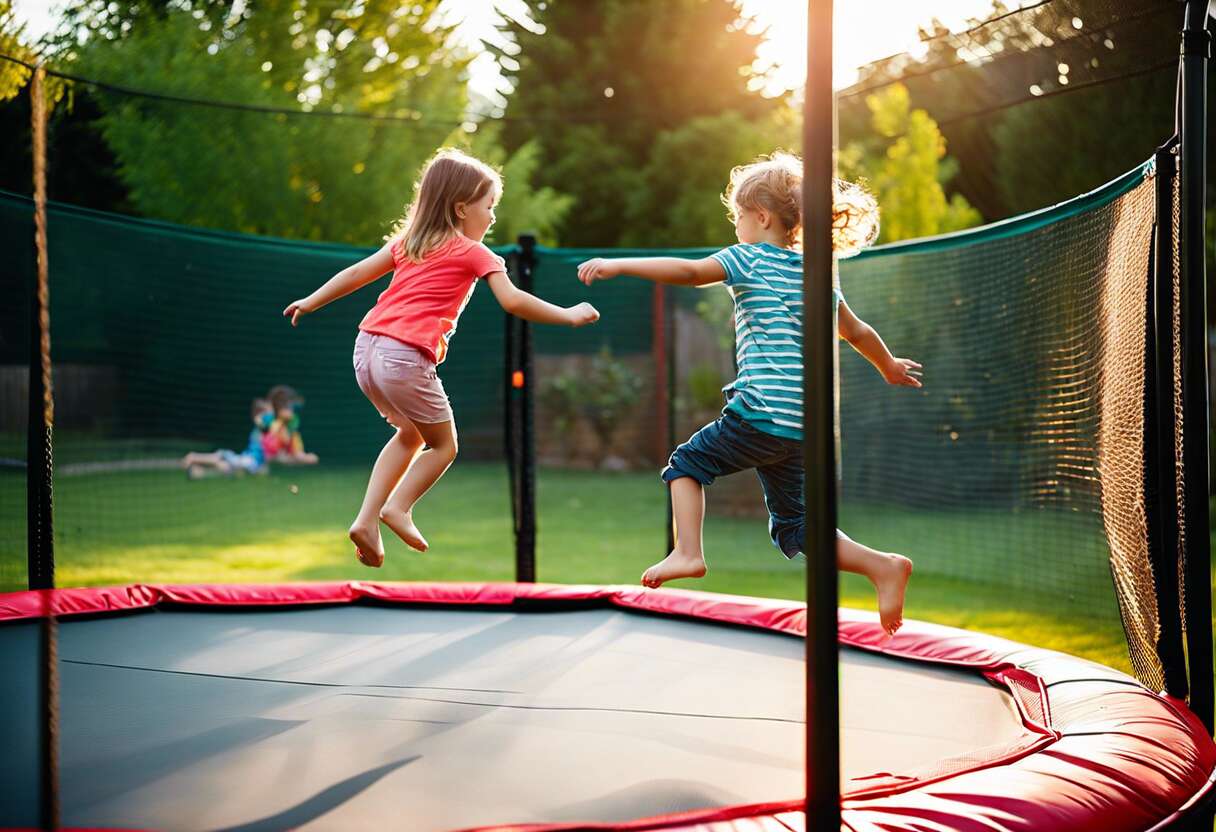 Trampolines en extérieur : comment assurer la sécurité des enfants ?