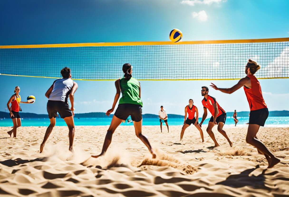 Les fondamentaux : volley-ball en salle vs beach-volley