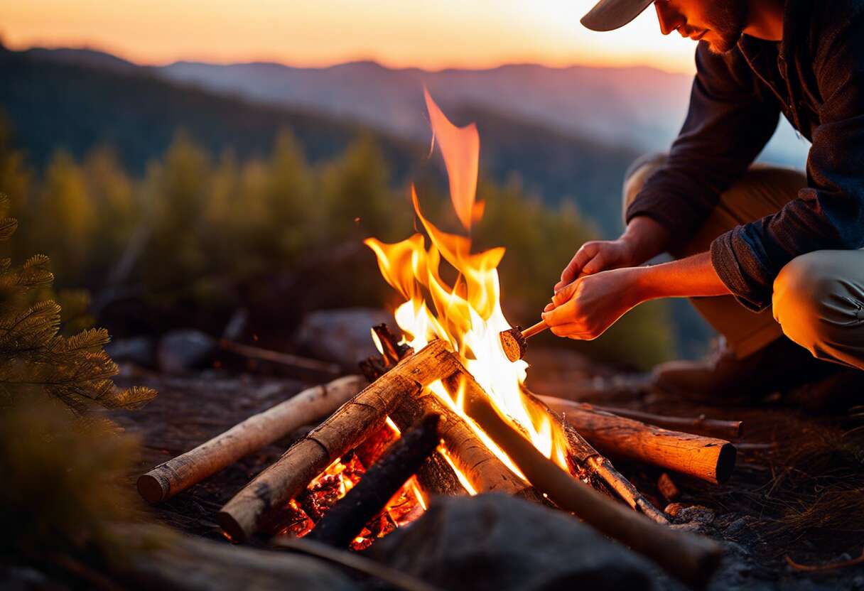 L'art du feu : méthodes pour créer et maintenir la flamme