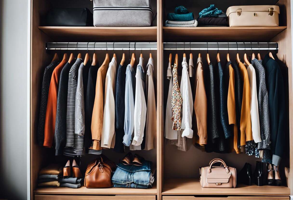 Tout sortir de son dressing : première étape du grand tri