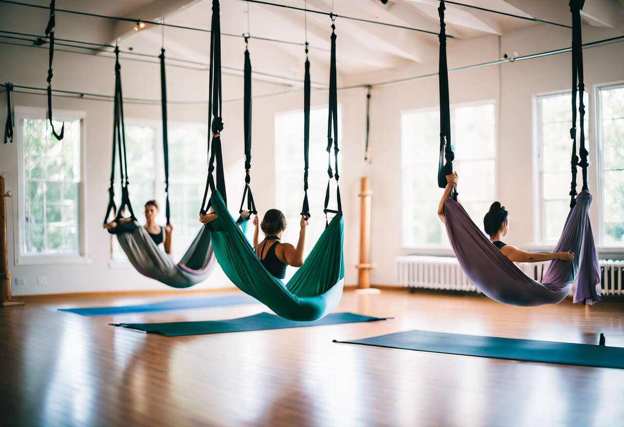 Préparer sa première séance de yoga aérien : équipement et conditions nécessaires