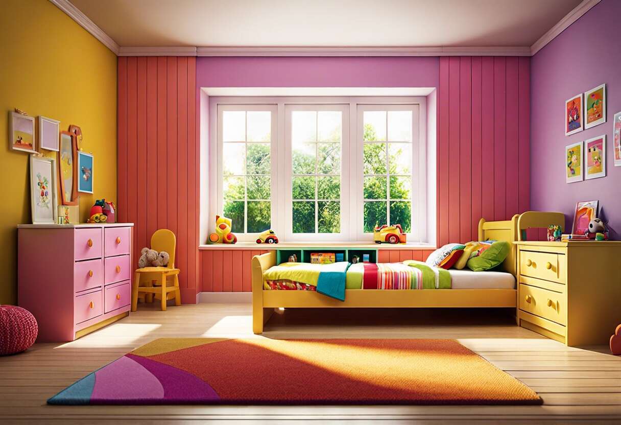 Couleurs et psychologie infantile : impacts dans l'univers des chambres d'enfants