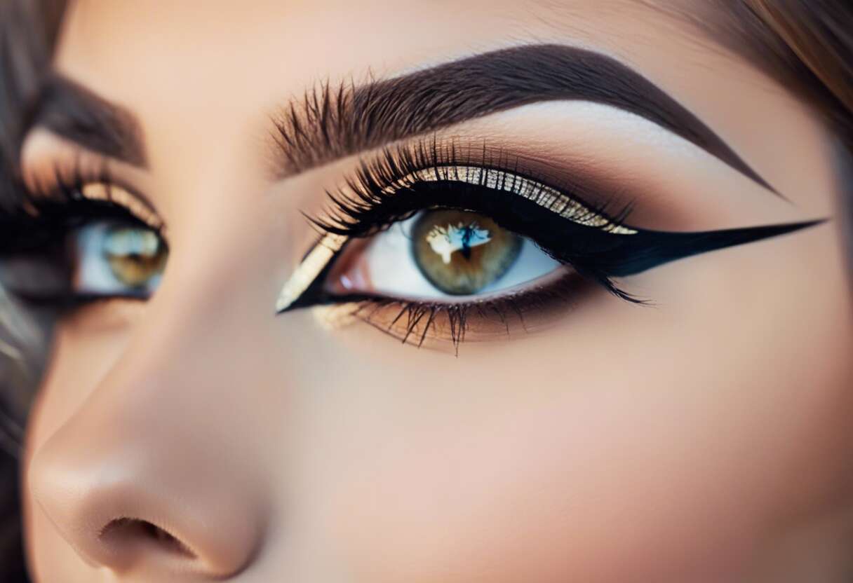 Techniques d'application : astuces pour un trait d'eyeliner parfait