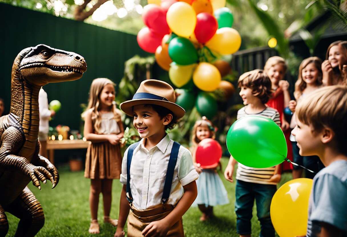 Dinosaures en folie : conseils pour une fête préhistorique réussie