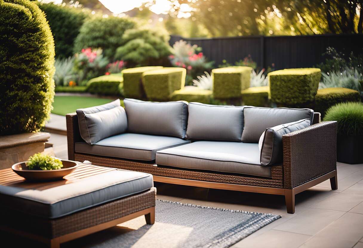 Le confort outdoor : sélection de coussins pour canapés et fauteuils