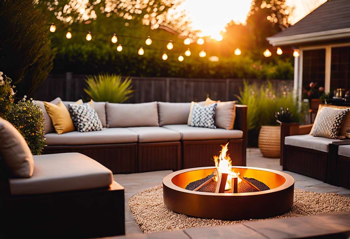 La table basse brasero : l'objet déco incontournable pour votre jardin