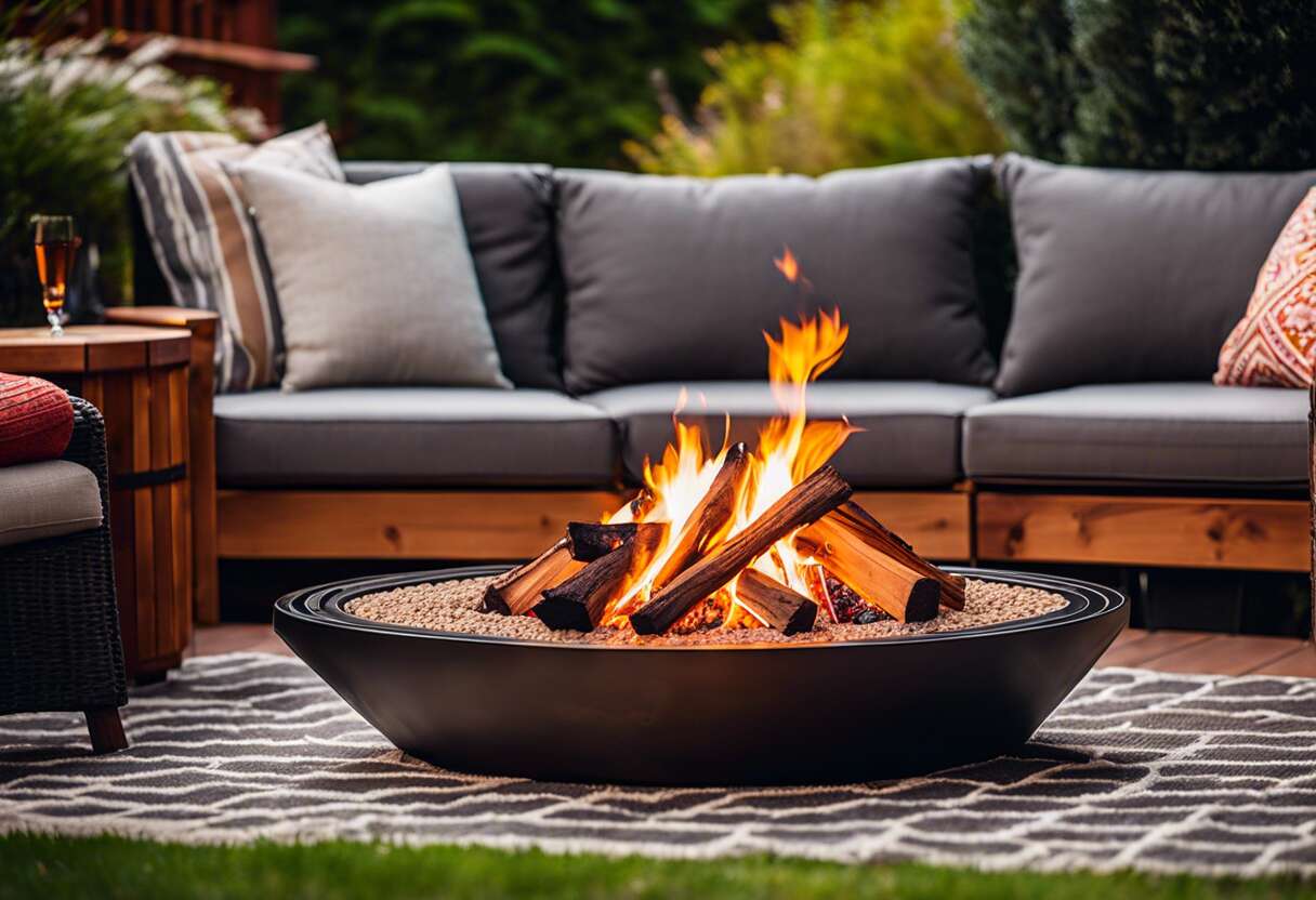 Table basse brasero à gaz ou à bois : quel combustible privilégier ?