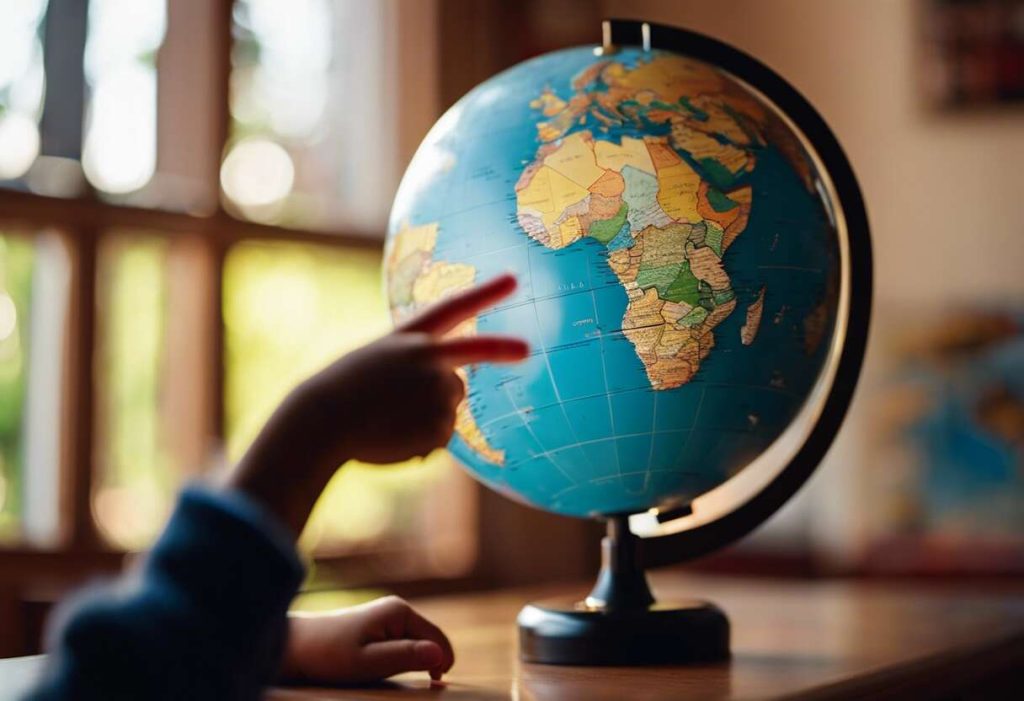Découverte géographique par le jeu : globes et cartes interactives