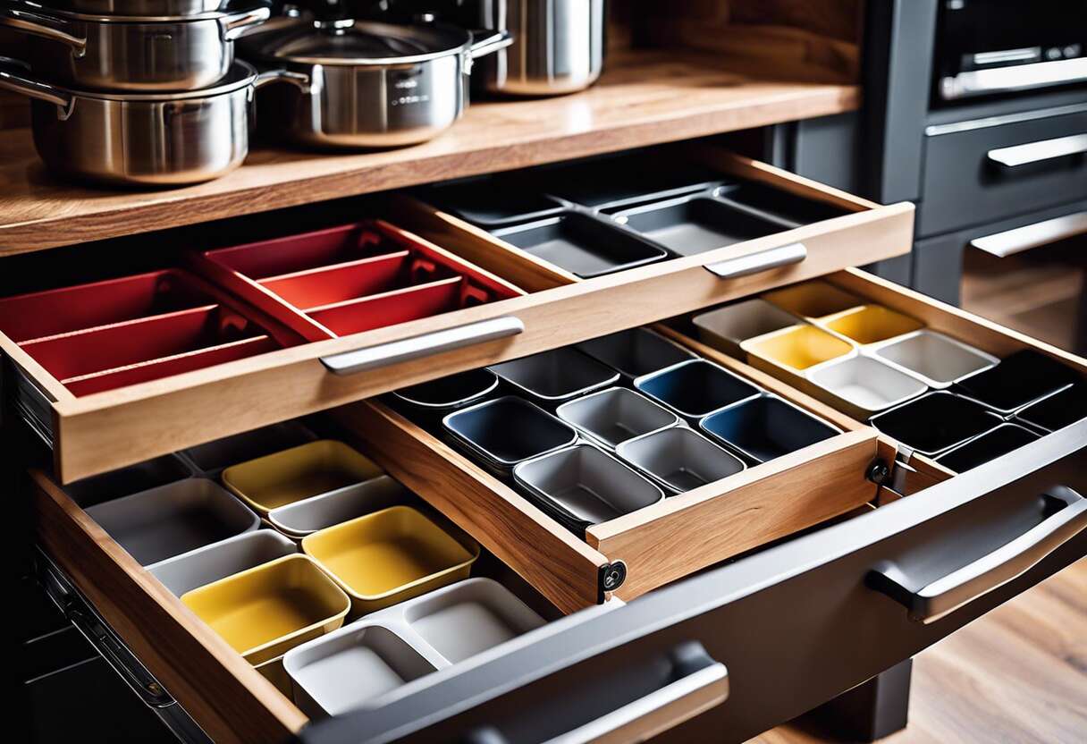 Les différents types d'organisateurs de tiroirs disponibles