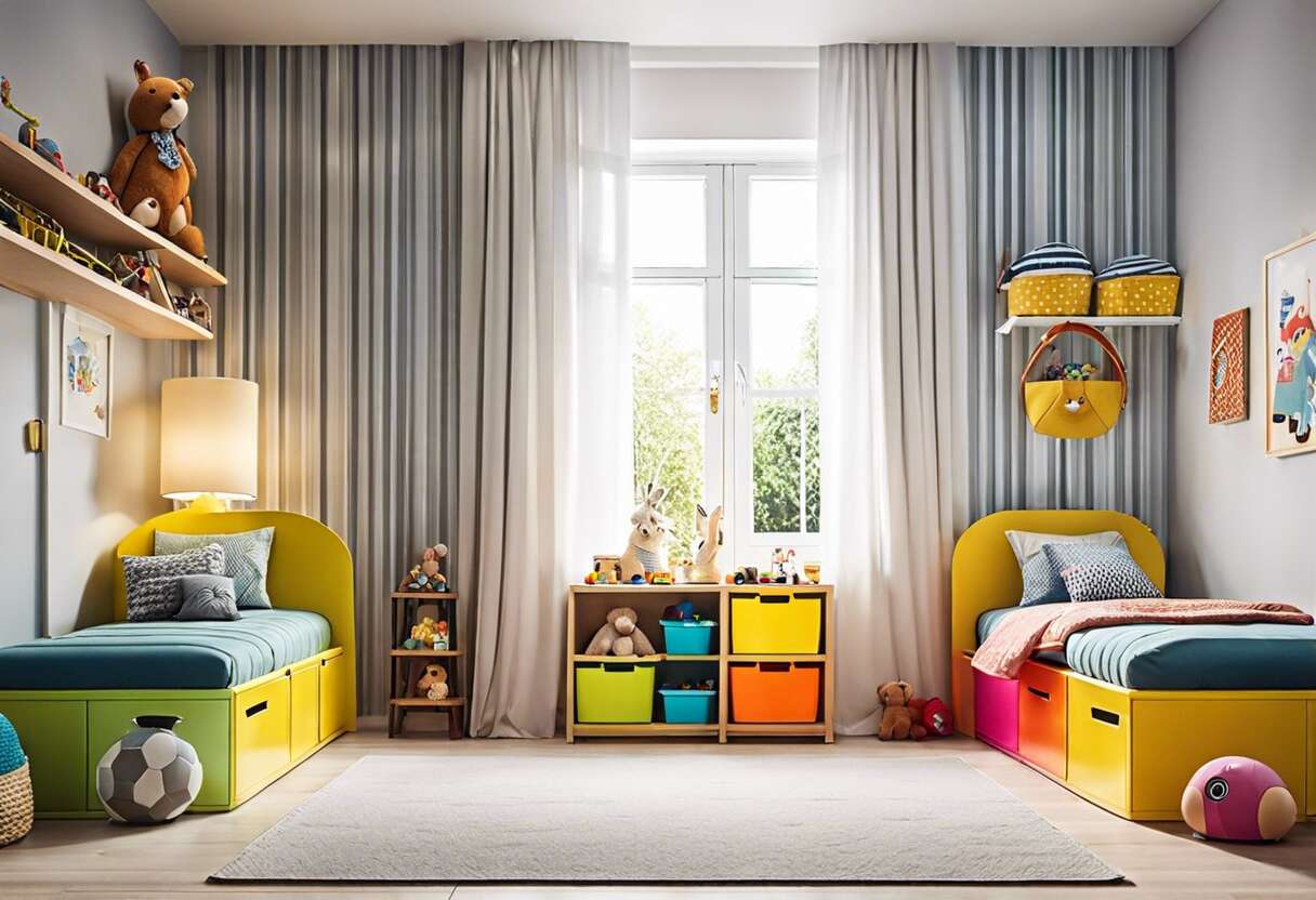Rangement des jouets : stratégies pour une chambre d'enfant ordonnée
