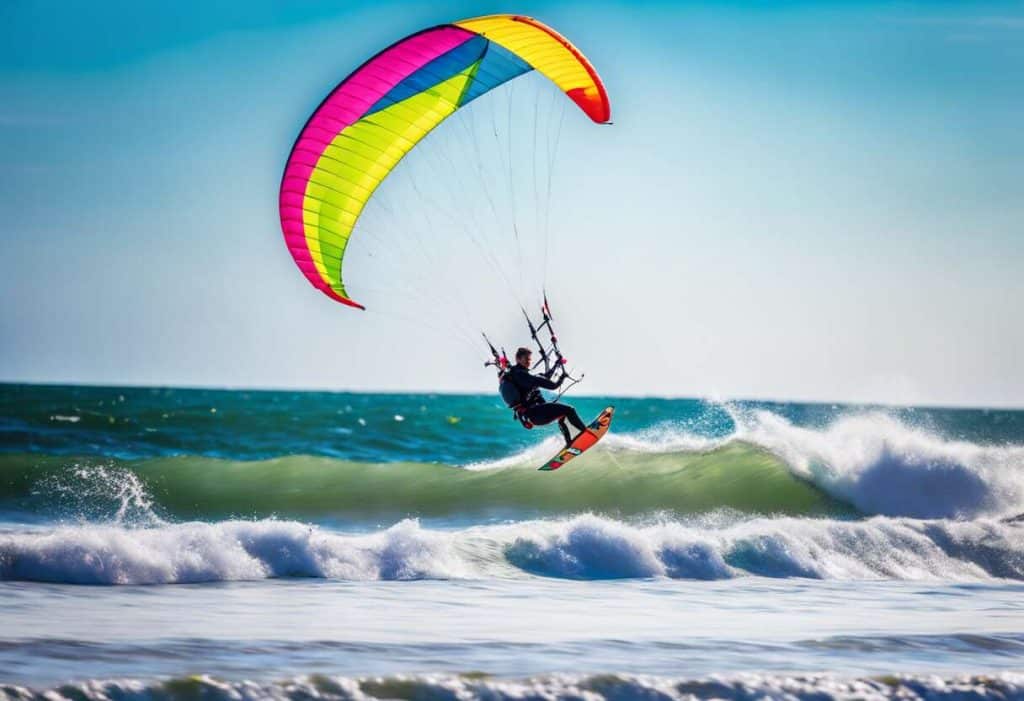 Kitesurf sur la côte atlantique : choisir sa voile selon le vent