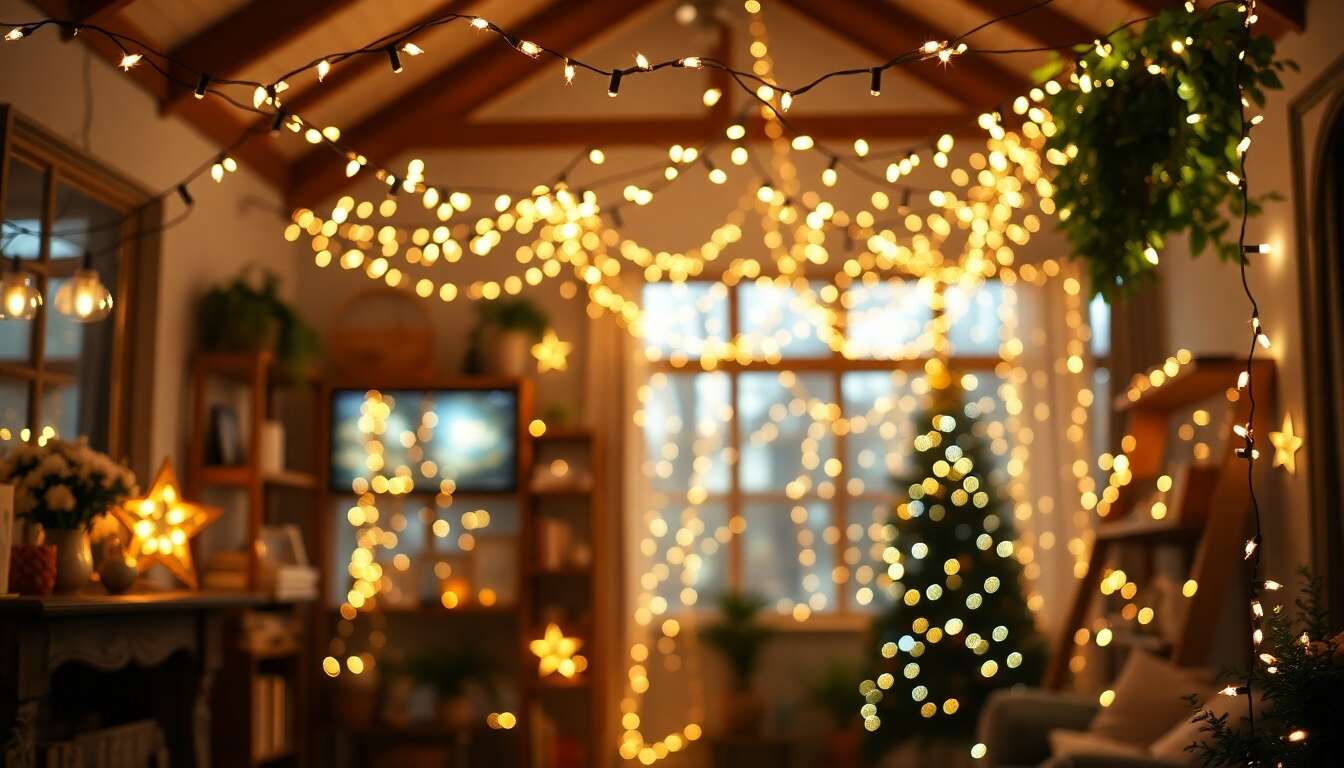 La guirlande lumineuse intérieure : une touche féérique pour votre déco