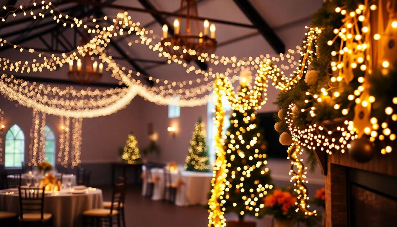 Créer des évènements magiques : guirlandes lumineuses lors de mariages, anniversaires et noël