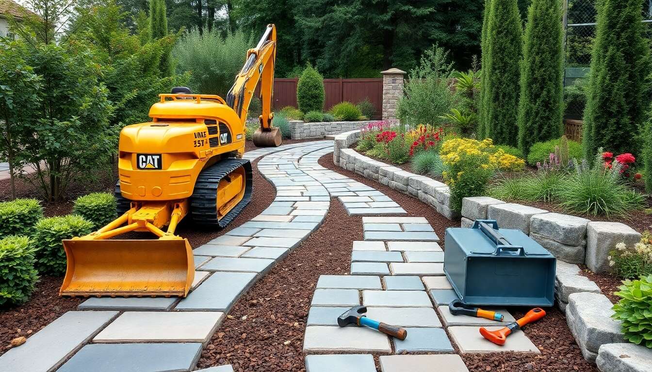 Créer des allées : choix de revêtements élégants et durables