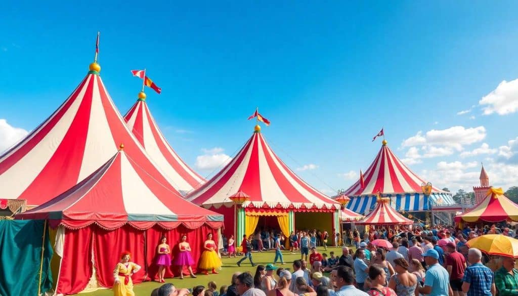Cirque coloré : éléments clés pour une fête haute en couleurs