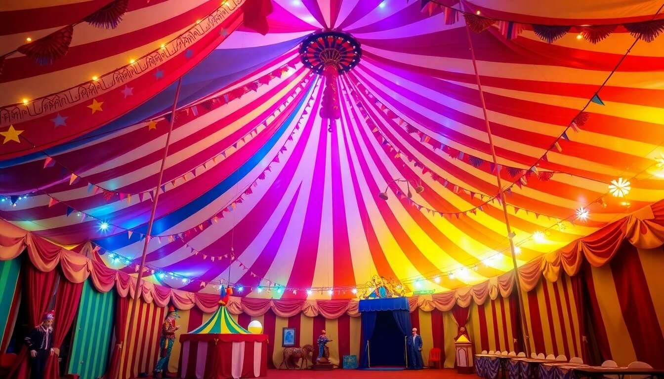 Décoration festive : créer une ambiance de chapiteau
