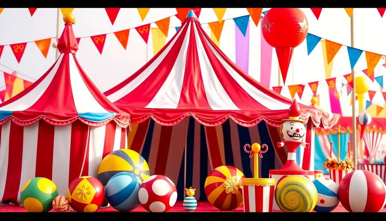 Choix des accessoires emblématiques du cirque