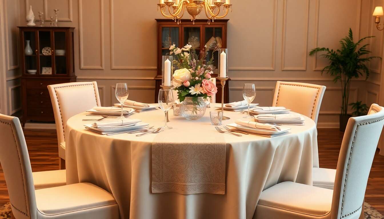 Sublimer votre table avec des chemins de table assortis