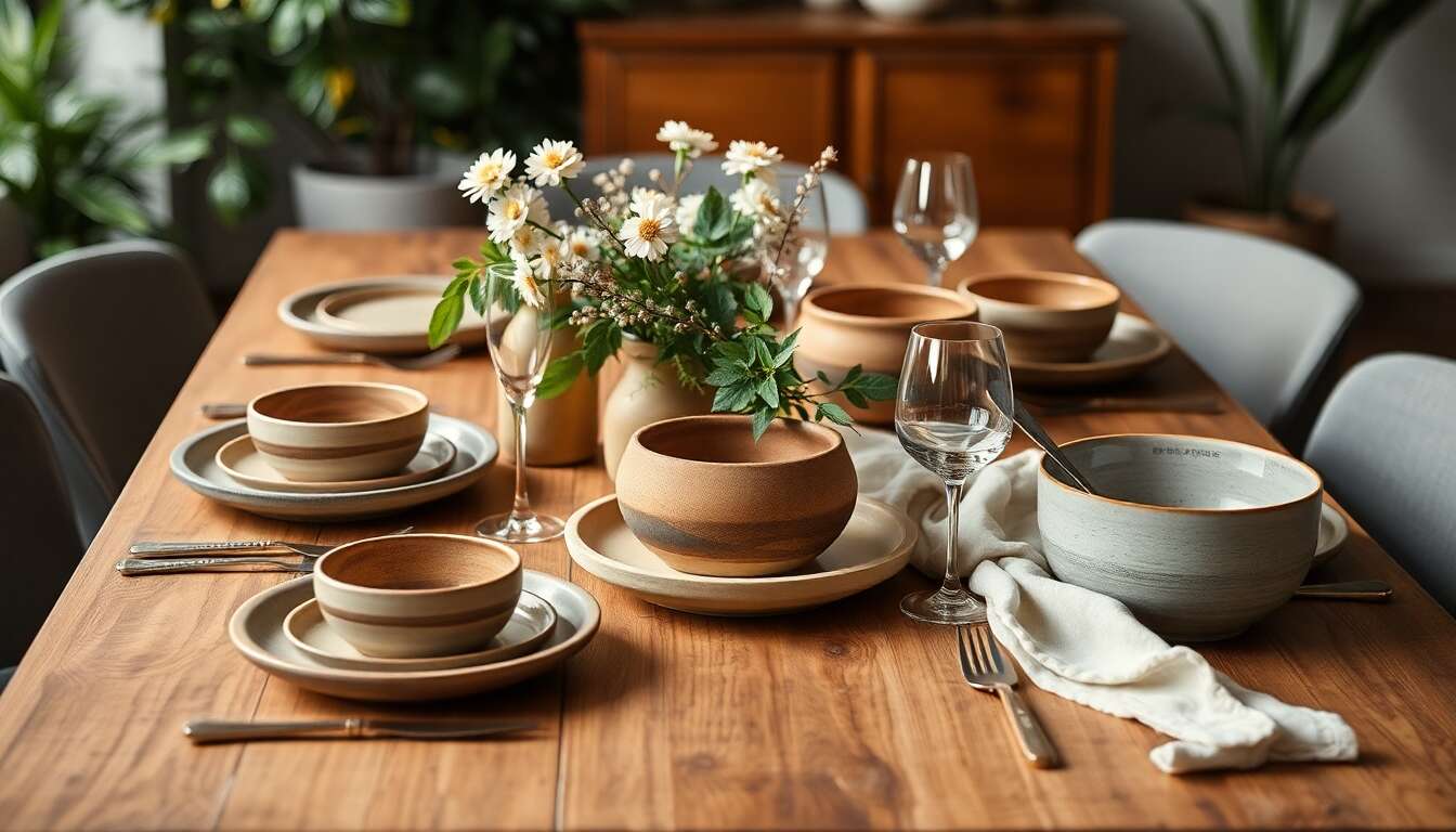 Vaisselle artisanale : élégance et éco-responsabilité