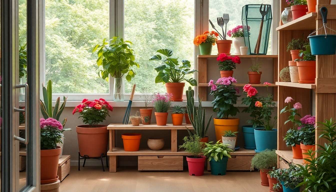 Optimiser l'espace avec des rangements malins pour outils de jardinage et accessoires extérieurs