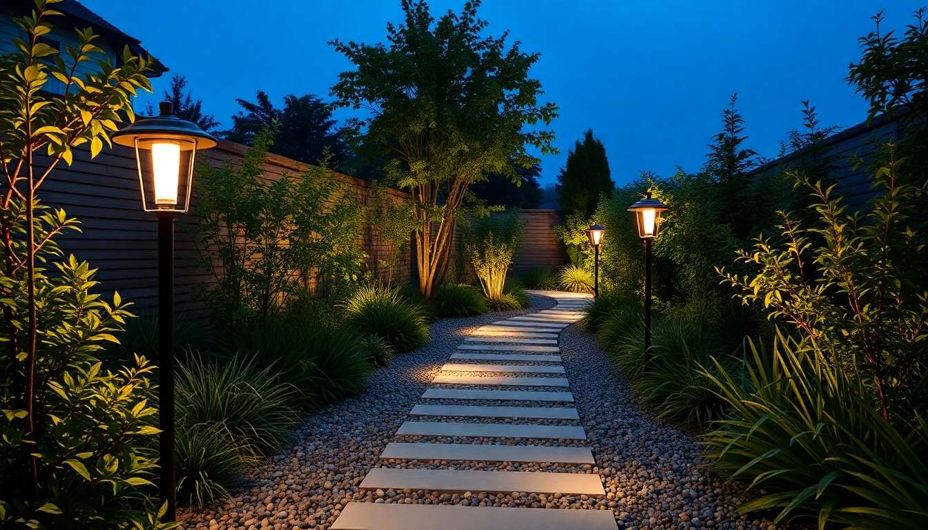 Les avantages des lampadaires solaires dans le jardin moderne