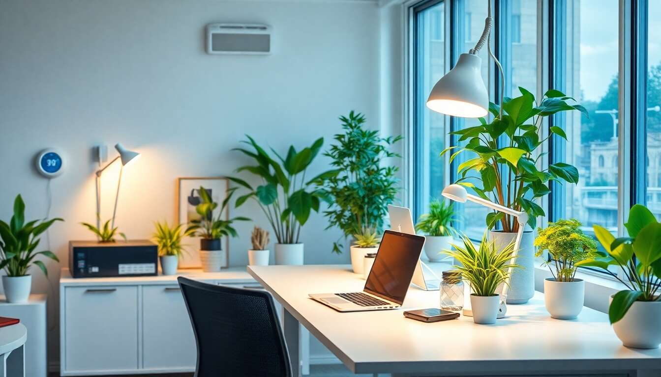 Économie d'énergie au bureau : dispositifs high-tech verts et pratiques