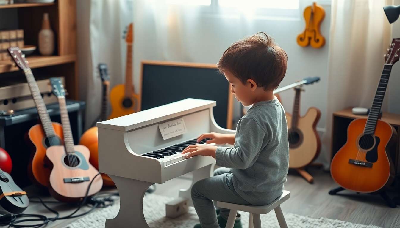 Apprentissage précoce de la musique : instruments adaptés aux enfants