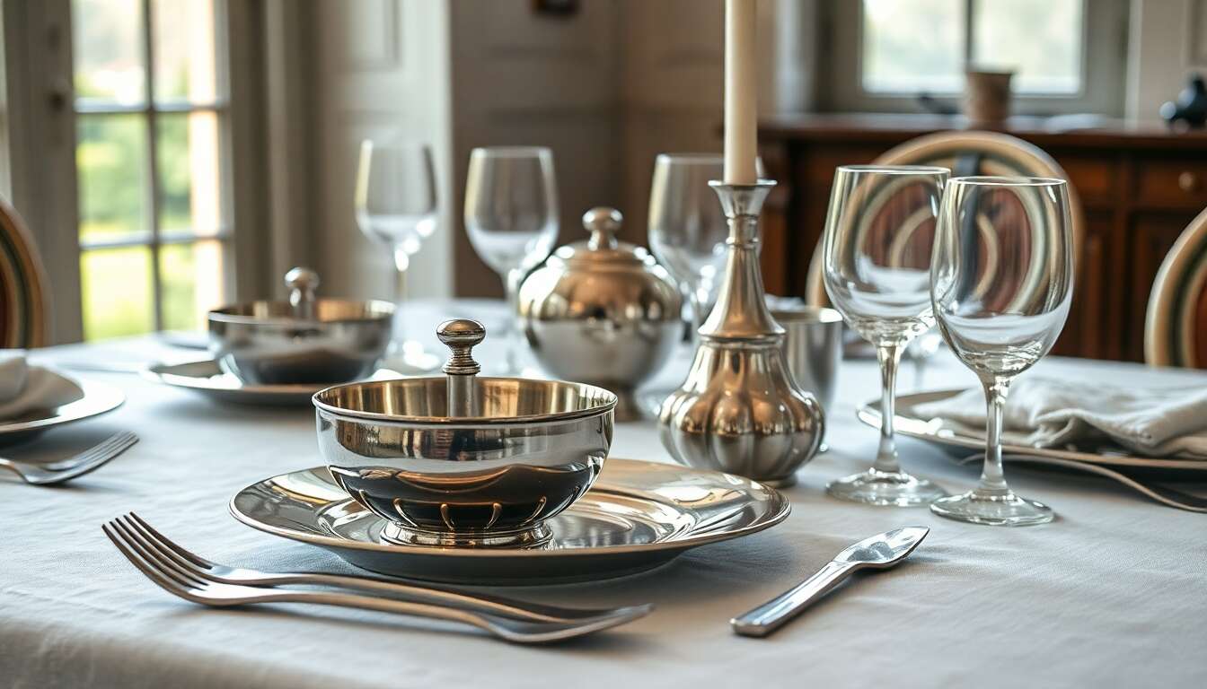 Les matières : inox, argent et autres