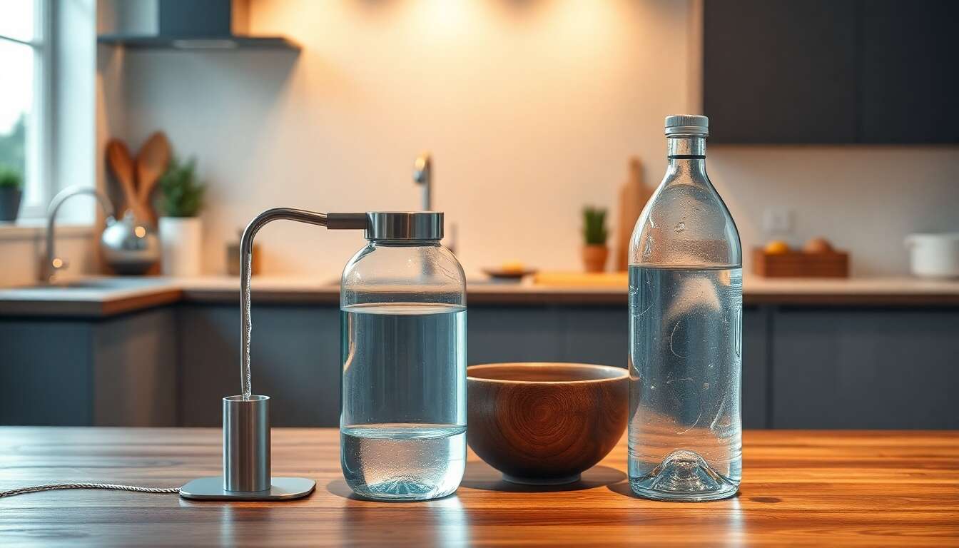 Comparaison : fontaine à eau vs bouteille connectée