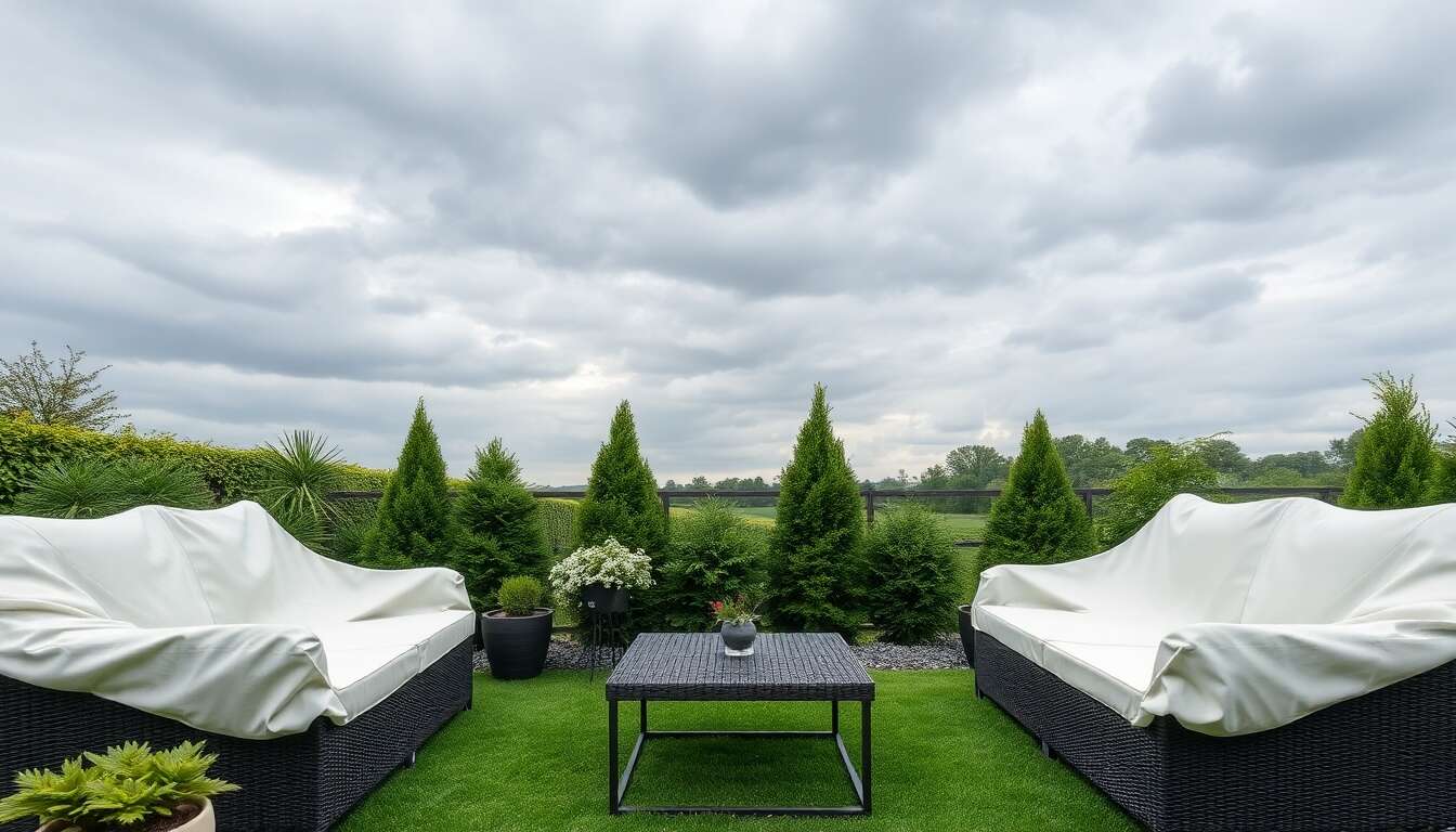 Protection contre les intempéries : housses de qualité supérieure pour mobilier de jardin