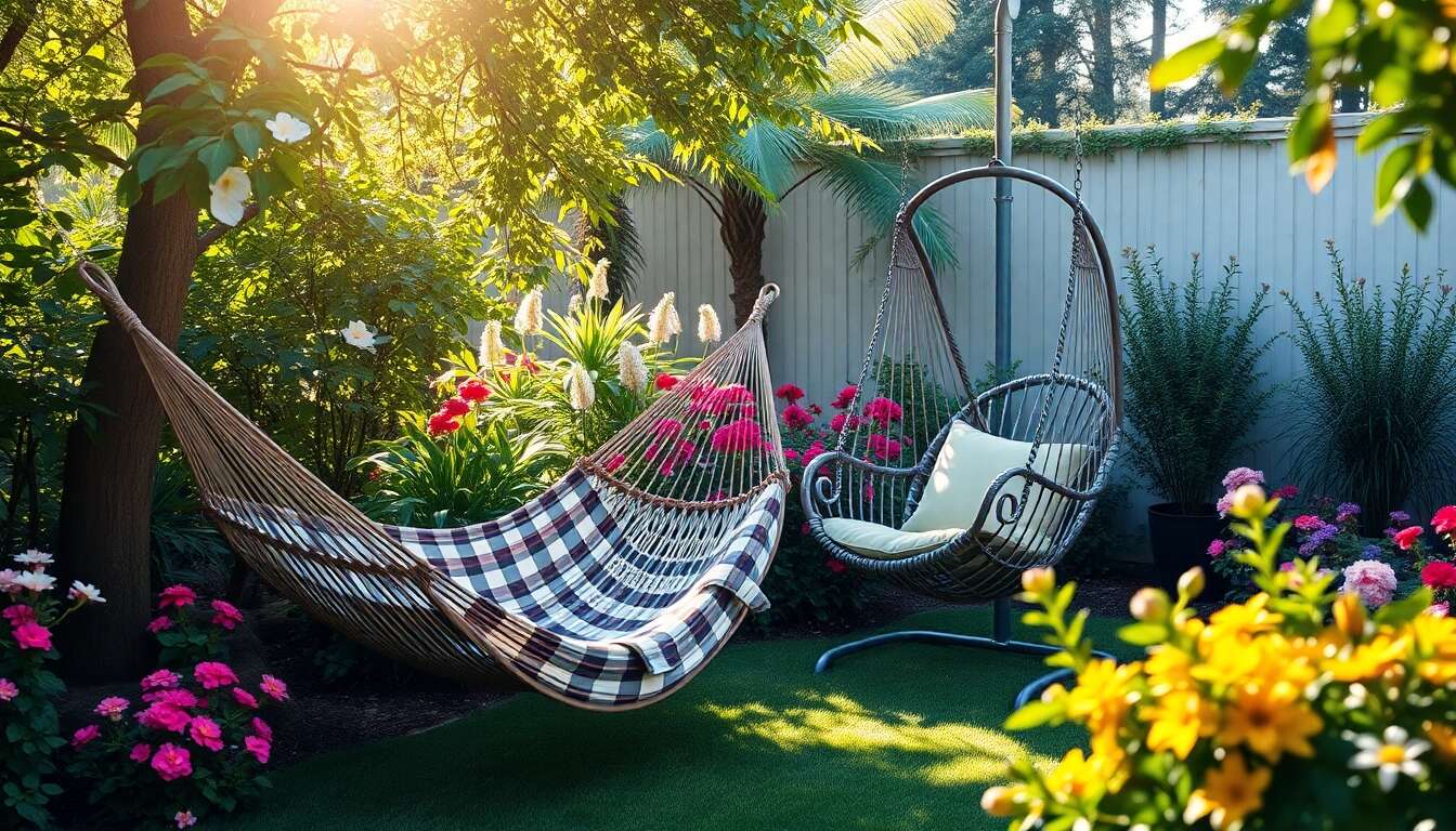 Hamacs et balancelles : profiter de la détente au jardin