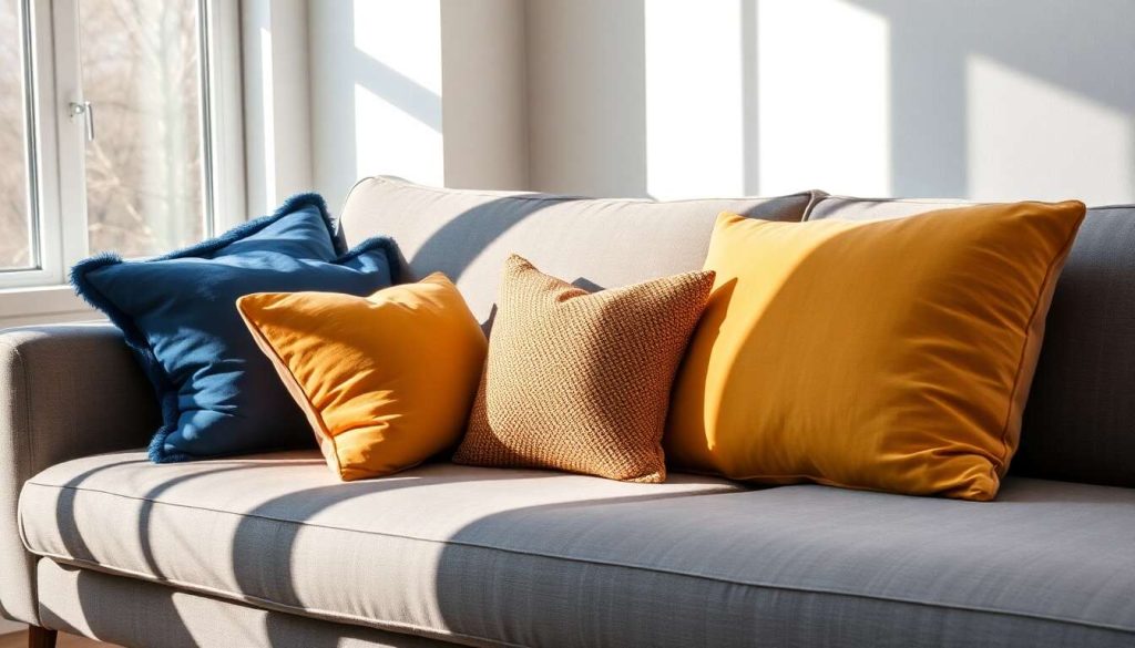 Coussins décoratifs : confort et couleur pour votre canapé