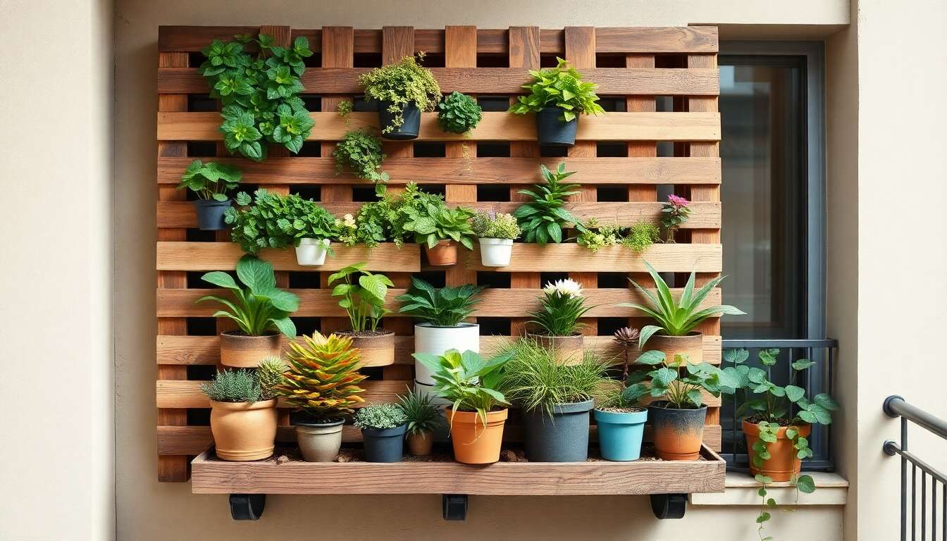 Optimiser l'espace : idées de jardinières verticales pour petits balcons