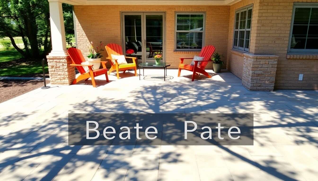 Installer un patio accueillant avec des dalles