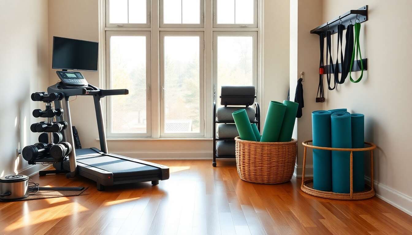 Optimiser son espace fitness à domicile avec des équipements compacts