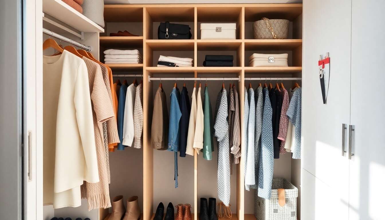 Organisation du dressing : les solutions pratiques et esthétiques