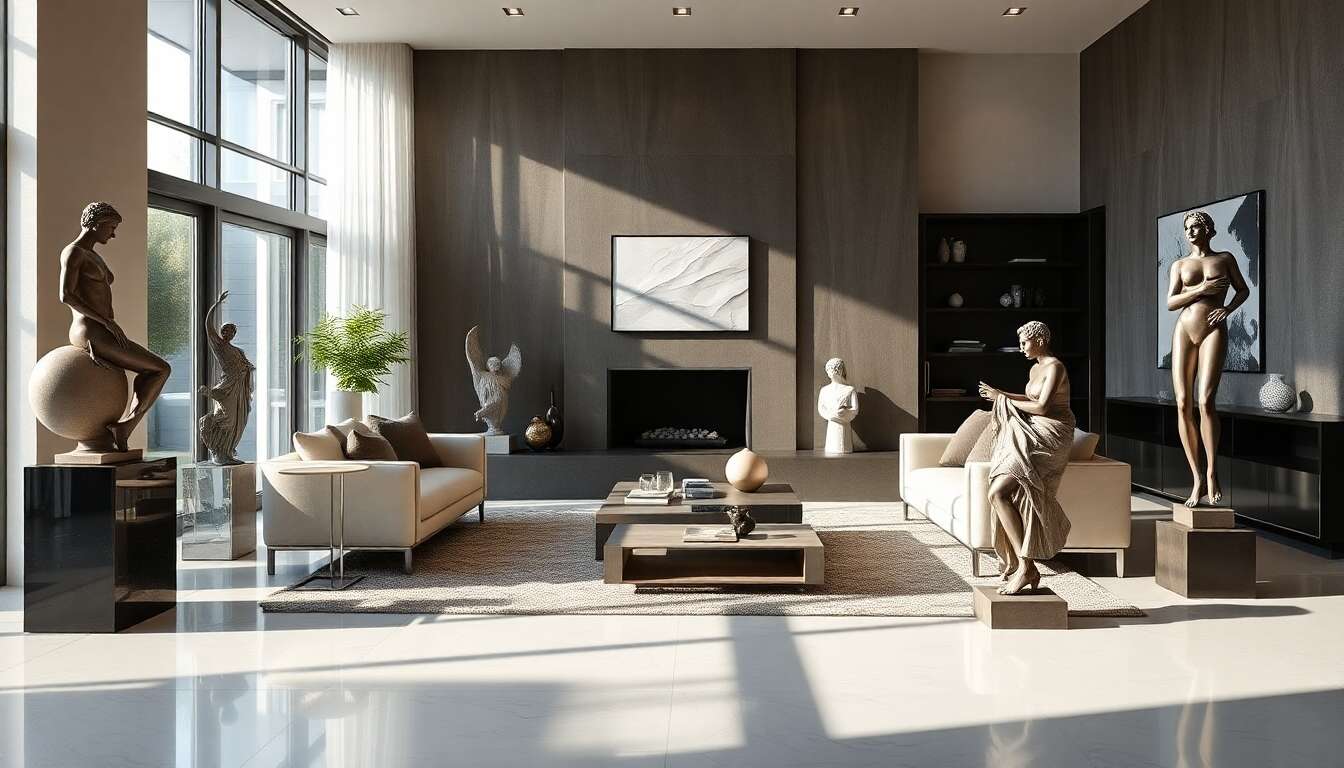 Statuettes et sculptures contemporaines pour un intérieur unique