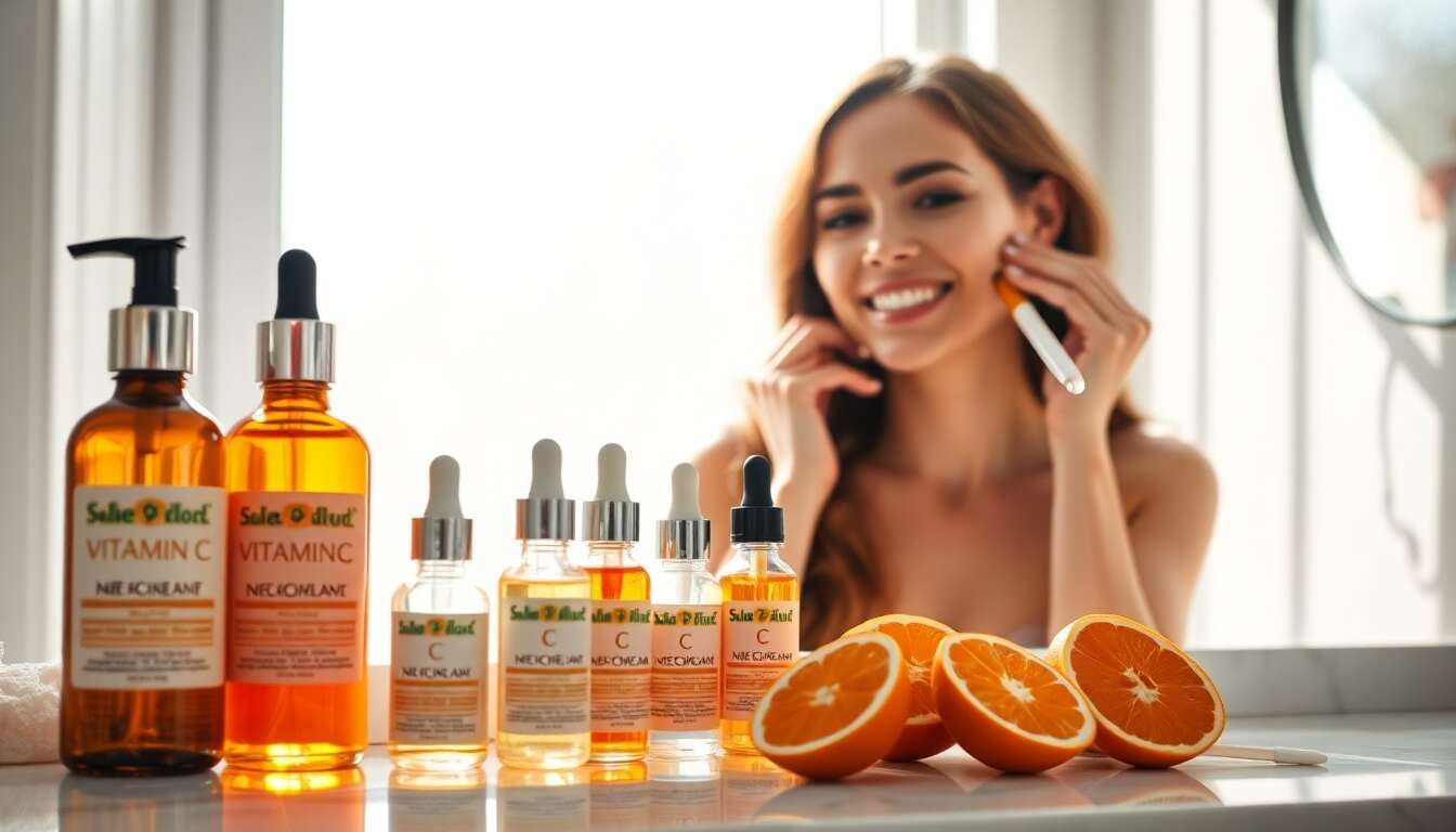 Hydrater et illuminer avec des produits à la vitamine c