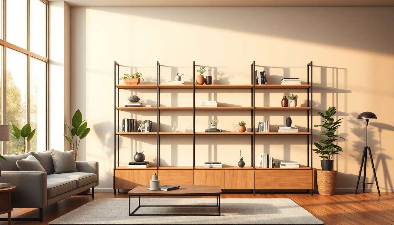 L'étagère moderne, l'atout des maisons contemporaines