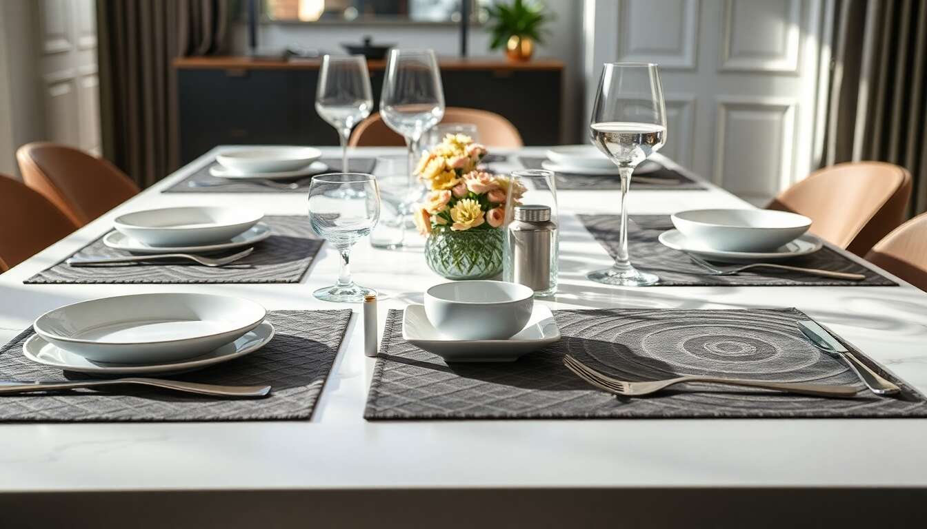 Sets de table modernes : protéger tout en décorant avec goût