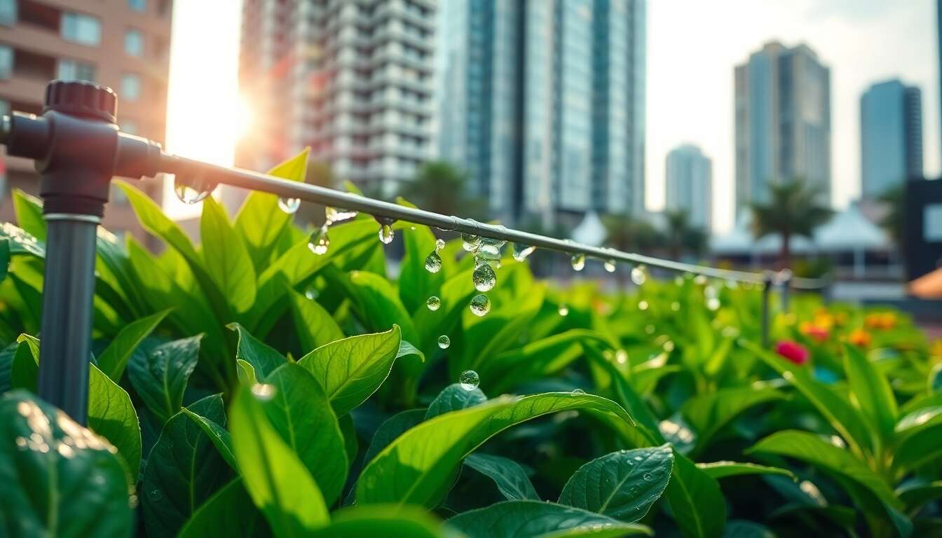 Irrigation au goutte-à-goutte : système économique pour le jardinage urbain