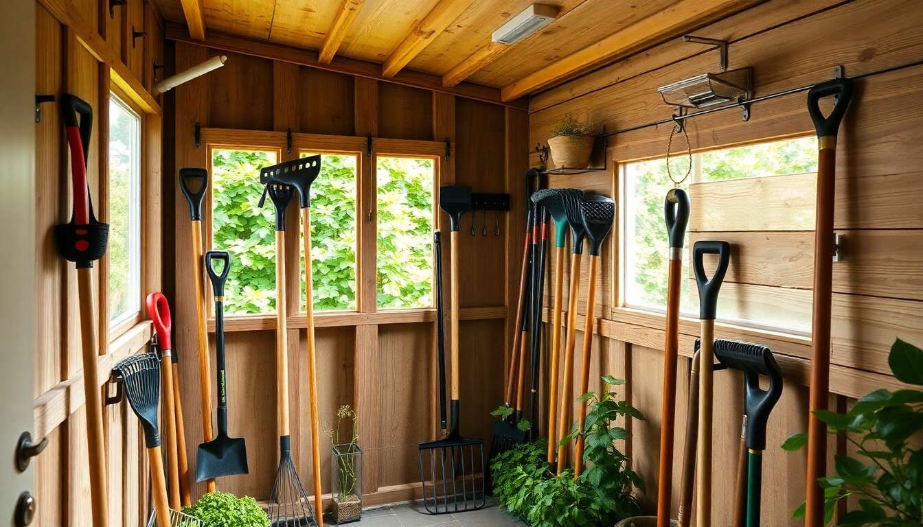 Rangement malin pour les outils à manches