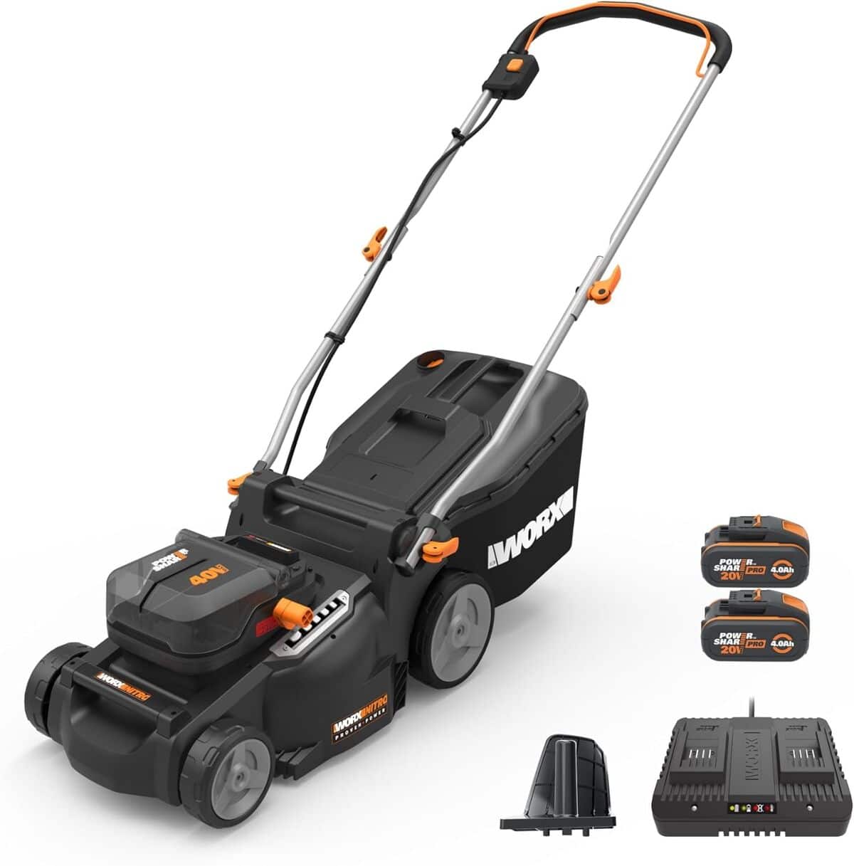 Test de la tondeuse sans fil WORX Nitro WG737E : efficacité et puissance sur 500 m²