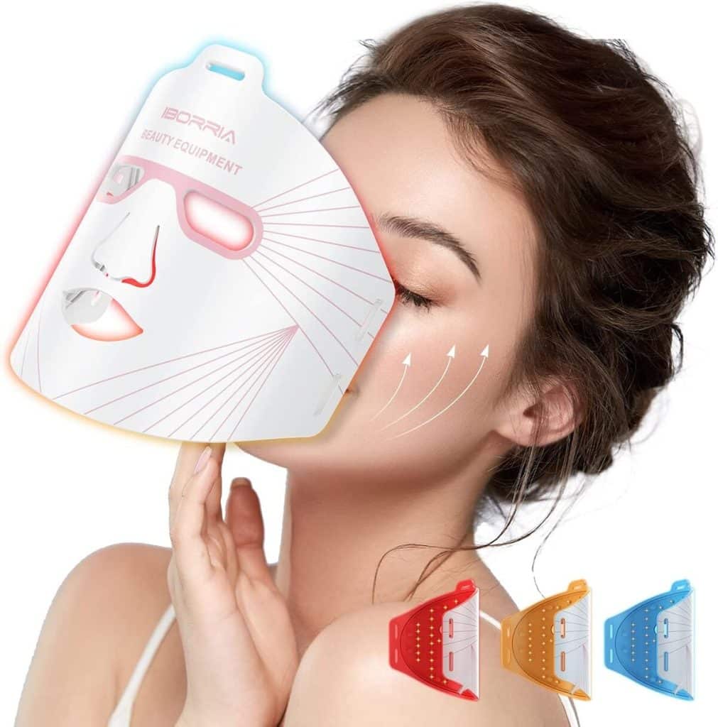 Test masque facial LED Iborriia : luminothérapie anti-âge à domicile
