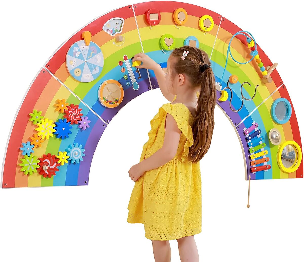 Test : panneaux muraux d'activité arc-en-ciel