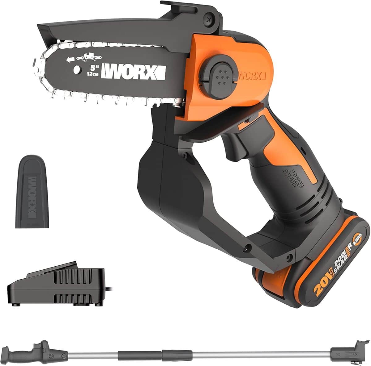 Test de la mini tronçonneuse Worx WG324E.1 : puissance portable en 18 V